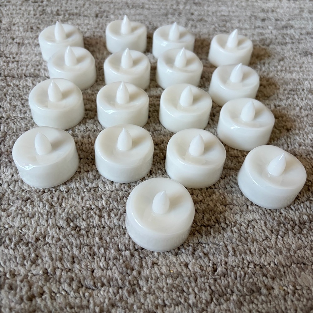 White LED Tealight Candles - Pack of 23